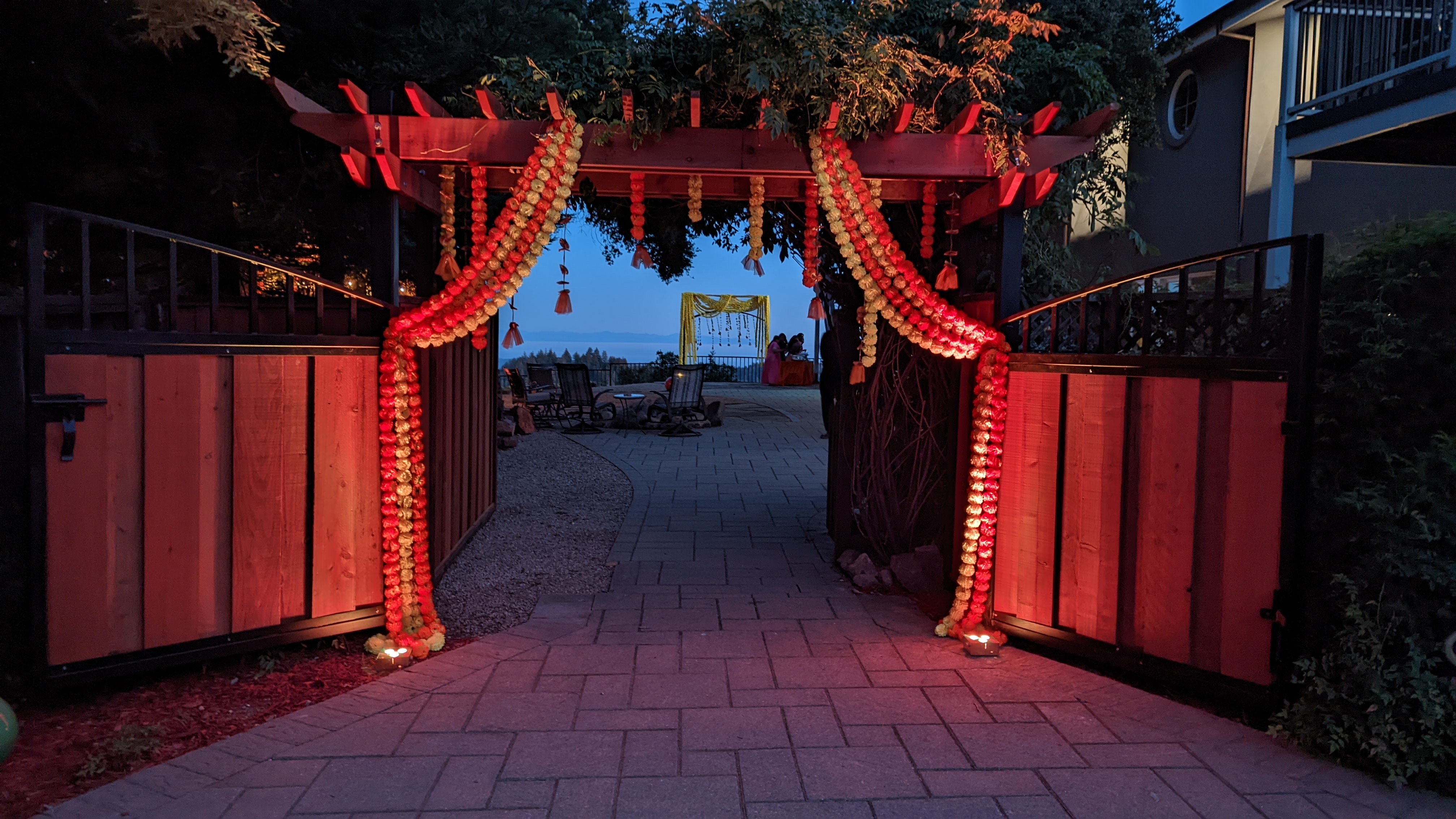 Outdoor setting at Living Well Event Center