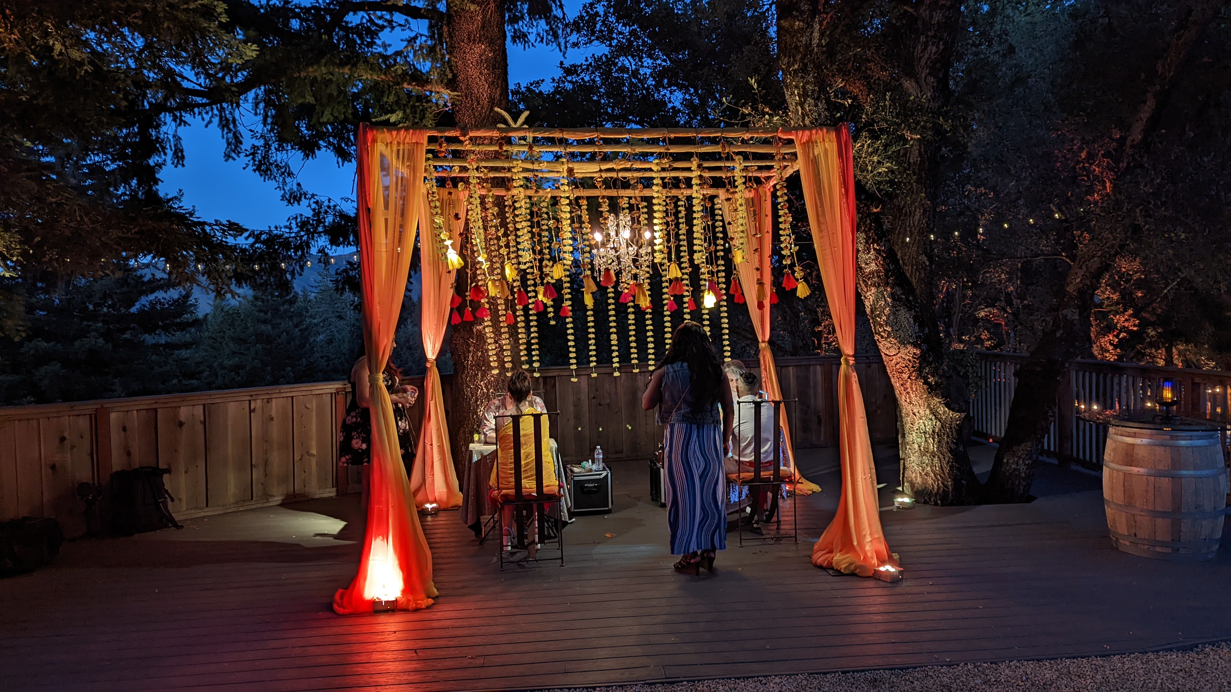 Beautiful venue details at Living Well Event Center