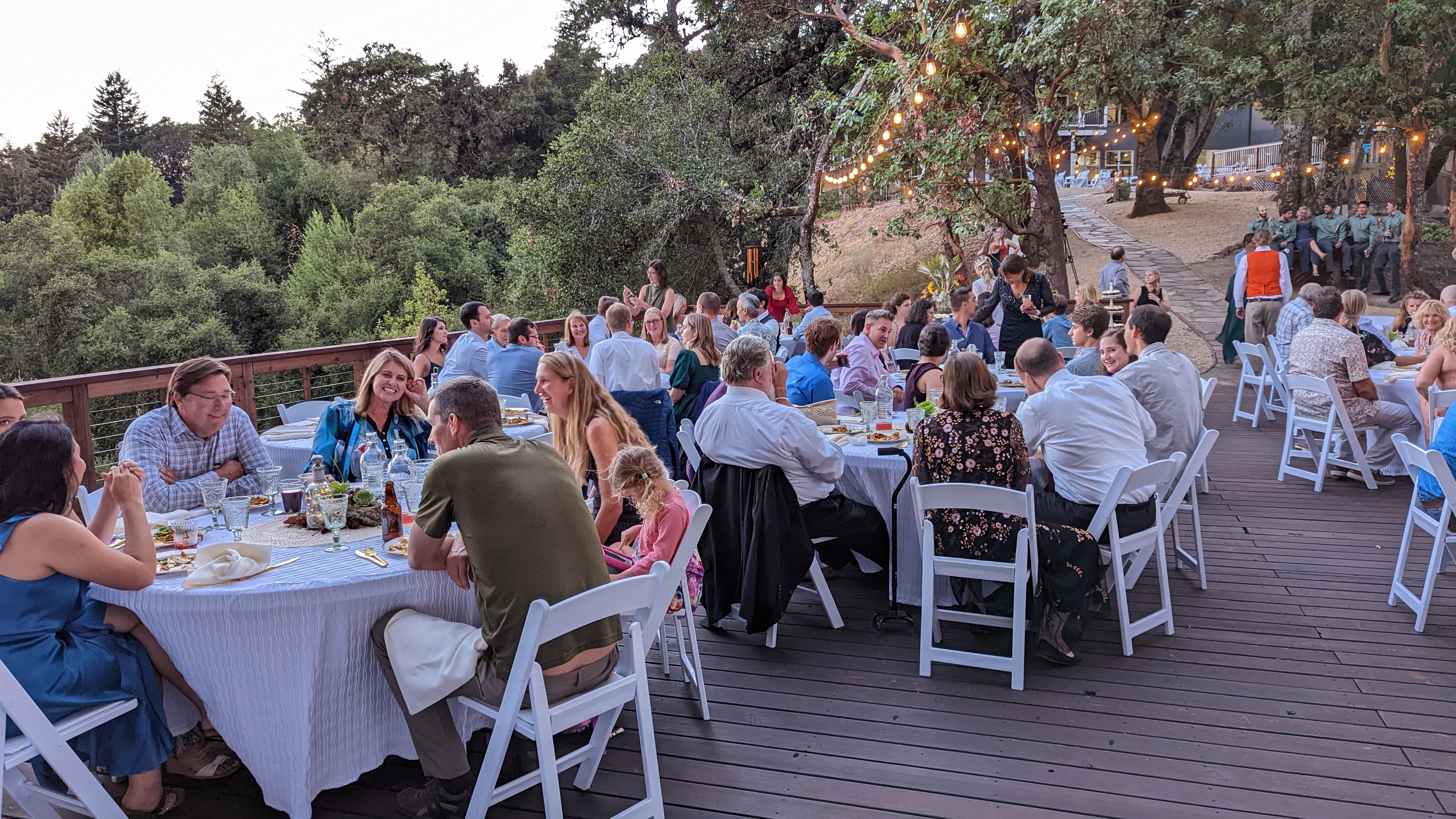 Event setup at Living Well, Los Gatos