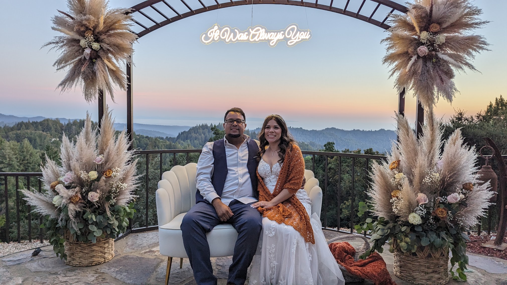 Wedding celebration at Living Well Event Center Los Gatos